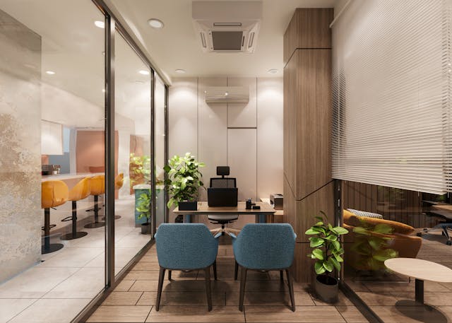 Cozy meeting area in a contemporary office, symbolizing the challenges and opportunities when starting something new in 2026.